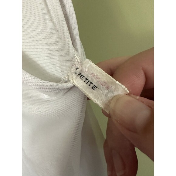 Vintage Shadowline Nightgown Petite Babydoll Teddy Blue Lace‎ Chiffon - Picture 7 of 12